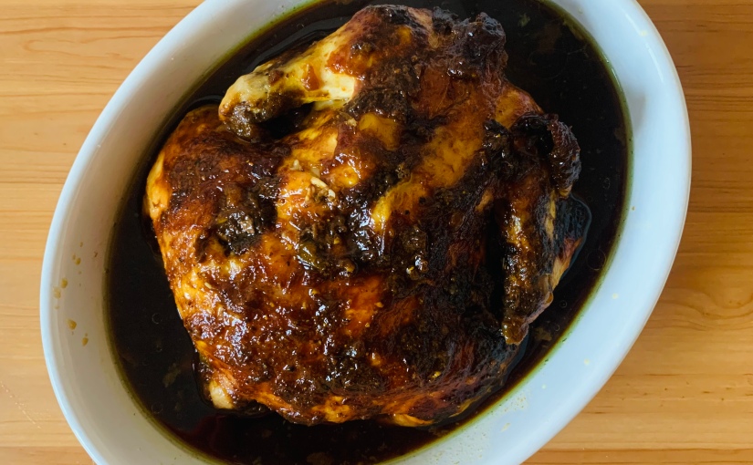 Pollo asado entero en Crockpot (el MEJOR pollo asado que puedes hacer en casa)
